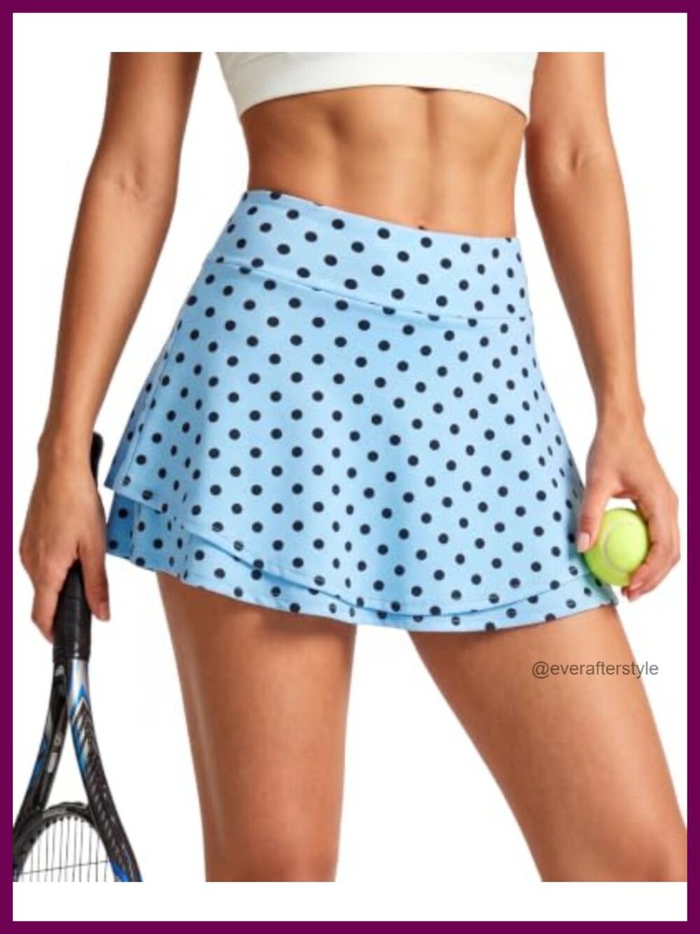 Women's High Waisted A Line Skort with Pockets Athletic Tennis Skirt